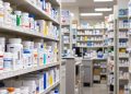 Pharmacy Aisle of Organized Medications
